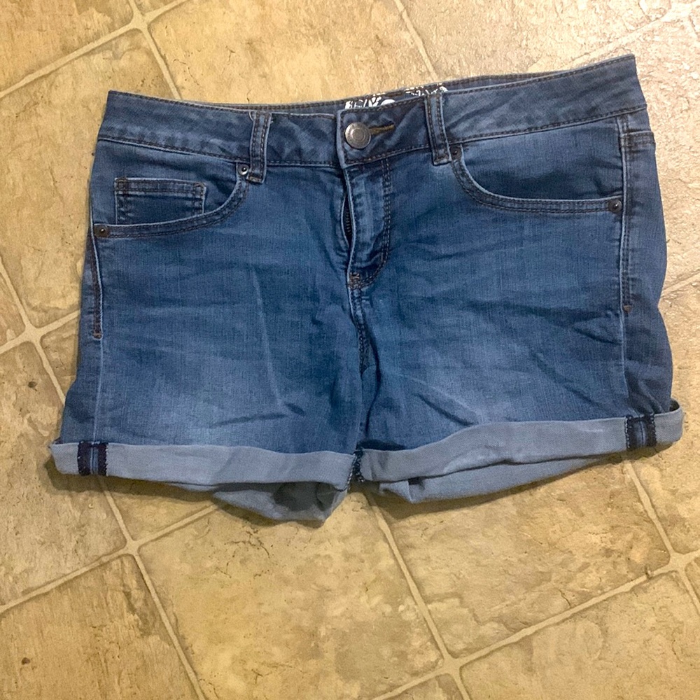 Midi Blue Jean Shorts